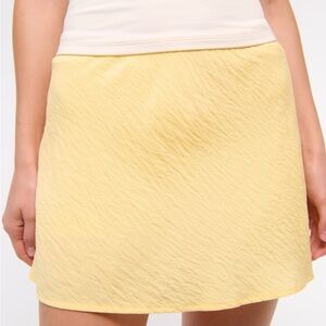 Abercrombie & Fitch Yellow Mini Skirt